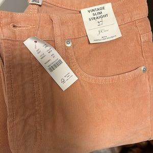Vintage, slim straight, J.Crew corduroy pants